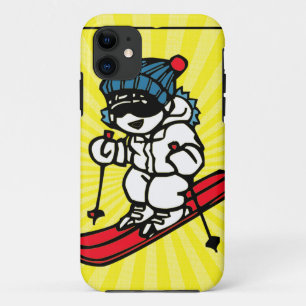 Vintage Skiing Design skiing lover skiing gift Case-Mate iPhone Case