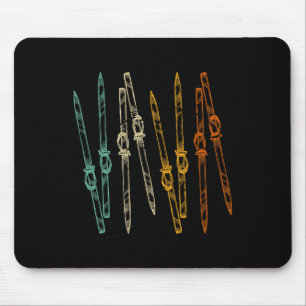 Vintage Skiing Retro Ski Mouse Pad