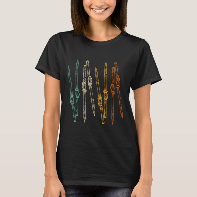 Vintage Skiing Retro Ski  T-Shirt (Front)