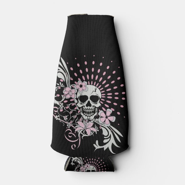 Vintage Skull Bottle Cooler (Front)