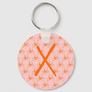 Vintage Skull & Crossbones Key Ring