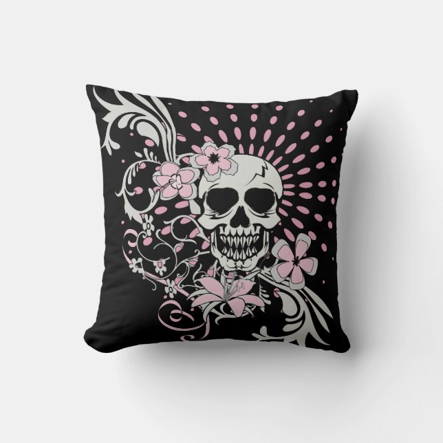 Vintage Skull Cushion (Front)