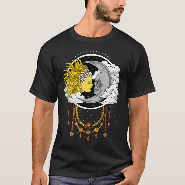 Vintage Skull Moon T-Shirt (Front)