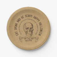 Vintage Skull Personalised Halloween Party