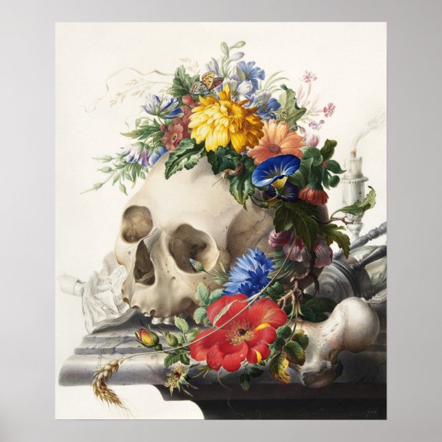 Vintage Skull Poster (Front)