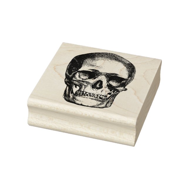 Vintage skull rubber stamp (Stamp)