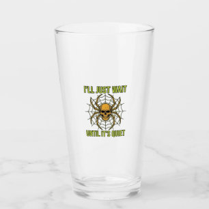 Vintage Skull Spider Funny Halloween T-Shirt Desig Glass