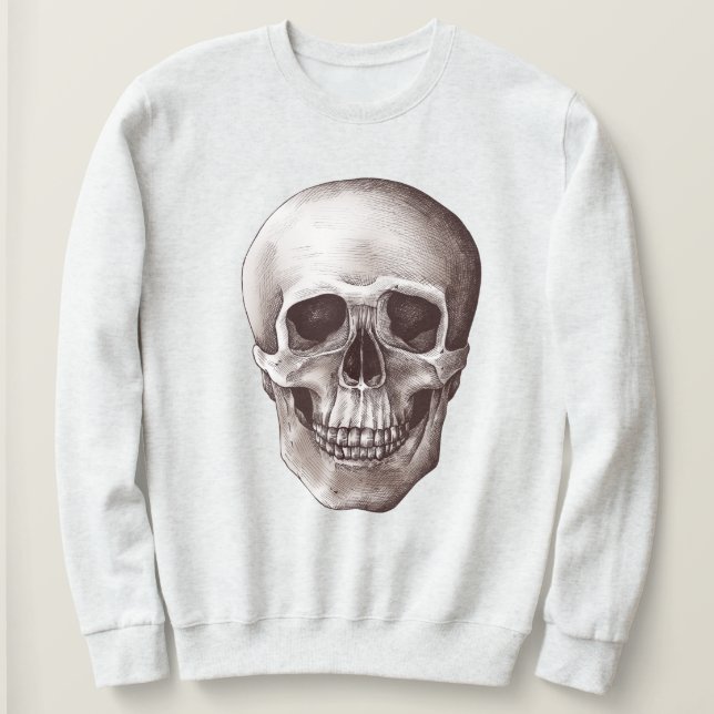 Vintage Skull Sweatshirt (Design Front)