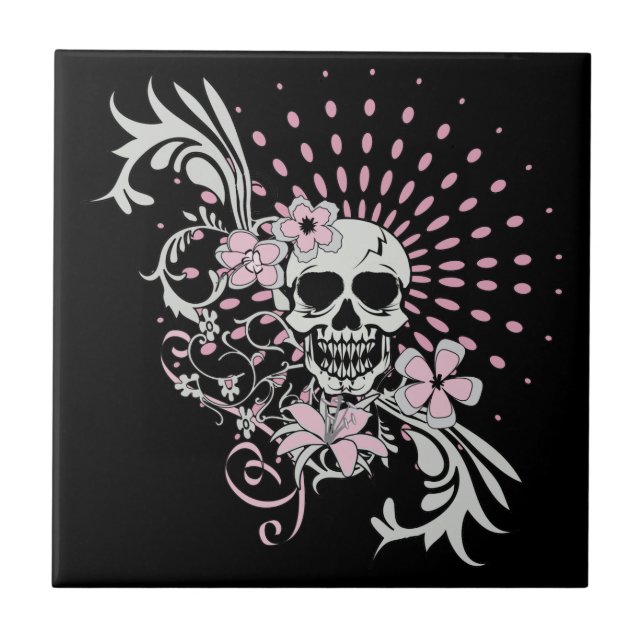 Vintage Skull Tile (Front)
