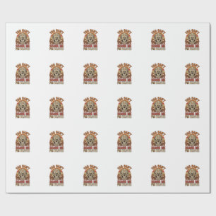 Vintage Skull You Can’t Scare Me Halloween Shirt D Wrapping Paper
