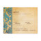 Vintage Sky Blue Damask Lace Wedding RSVP