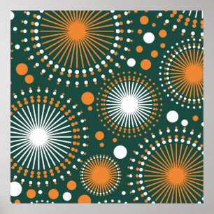 Vintage Sky Joy Fireworks Fiesta Poster