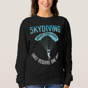 Vintage Skydiving Funny Skydiver Gifts Parachutist Sweatshirt