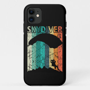 Vintage Skydiving Gift Retro Parachuting Skydiver Case-Mate iPhone Case