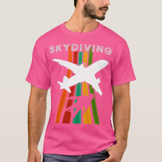 Vintage Skydiving Parachuting Retro Skydiver 3 T-Shirt