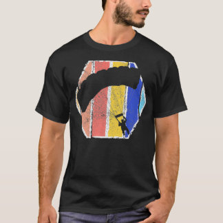 Vintage Skydiving Sunset Retro Parachuting Premiu T-Shirt