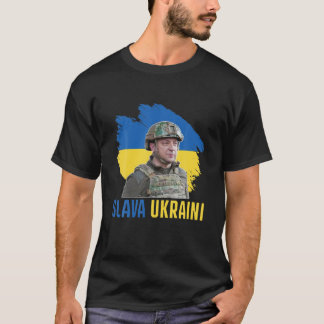 Vintage Slava Ukraine Zelensky Stand With Ukraine T-Shirt
