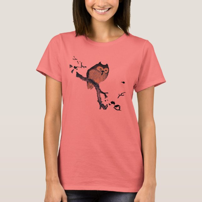 Vintage Sleepy Owl T-Shirt (Front)