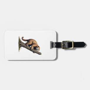 Vintage Sloth Drawing Wildlife Graphic (2) Luggage Tag