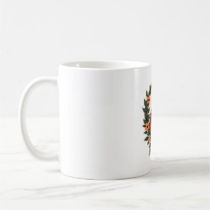 Vintage Sloth Floral Botanical Retro Animal Art 2 Coffee Mug