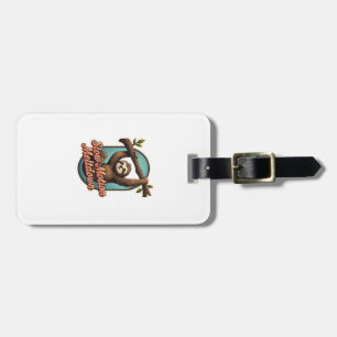 Vintage Sloth Funny Shirt Slow Meltdown Design Luggage Tag