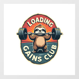 Vintage Sloth Gym Humor Installing Muscles Shirt 2