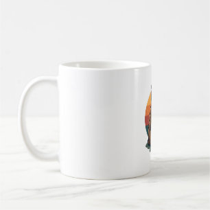 Vintage Sloth Heart Cute Retro Animal Illustration Coffee Mug