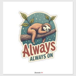 Vintage Sloth Lazy Quote Funny Energy Efficient De