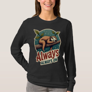 Vintage Sloth Lazy Quote Funny Energy Efficient De T-Shirt