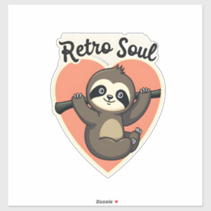 Vintage Sloth Lover Cute Retro Animal Design 2