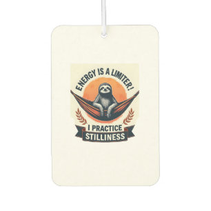 Vintage Sloth Mascot Retro Vector Art 2 Car Air Freshener