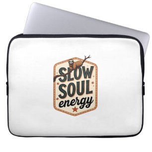 Vintage Sloth Quote Shirt Calm Mood Graphic 2 Laptop Sleeve