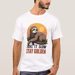 Vintage Sloth Shirt Slow Days Strong Vibes 2