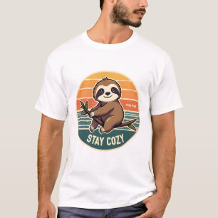 Vintage Sloth Shirt Take It Slow Stay Cosy 2