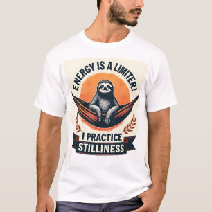 Vintage Sloth Spirit Animal Cute Boho Wildlife Art T-Shirt