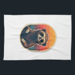 Vintage Sloth Sunglasses Retro Sunset Vector Art 2 Tea Towel<br><div class="desc">Vintage Sloth Sunglasses Retro Sunset Vector Art 2</div>