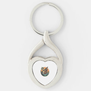 Vintage Sloth Vector Retro Wildlife Badge 2 Key Ring