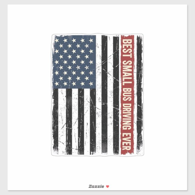 Vintage Small Bus Driver Flag Shirt Design_1 (Sheet)