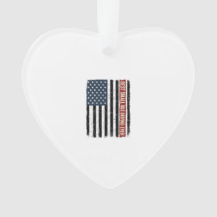 Vintage Small Bus Driver Flag Shirt Design_1 Ornament