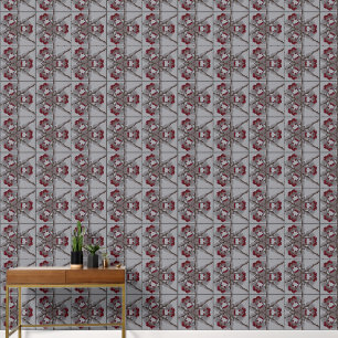 Vintage Small Snowed Branch Red Berries Abstract Wallpaper
