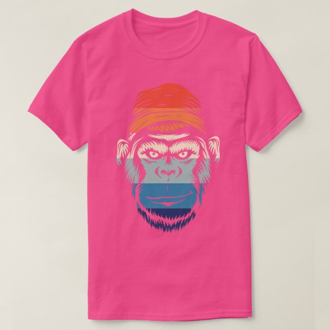 Vintage Smiling Gorilla T-Shirt (Design Front)