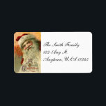 Vintage Smiling Santa Christmas Address Labels<br><div class="desc">Charming and nostalgic image of St. Nick from Victorian greeting card.</div>