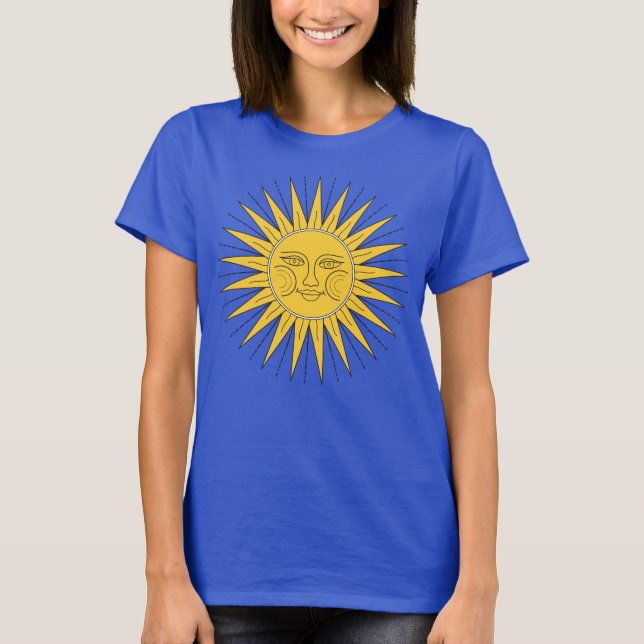 Vintage Smiling Sun T-Shirt (Front)
