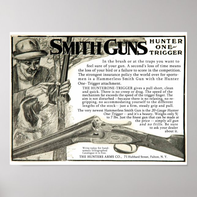 Vintage Smith Gun Company Ad Poster (Front)