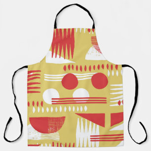 vintage smokeless abstract geometric modern style  apron