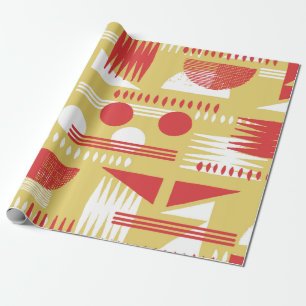 vintage smokeless abstract geometric modern style  wrapping paper