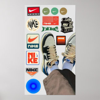 Vintage Sneaker Poster Digital Download