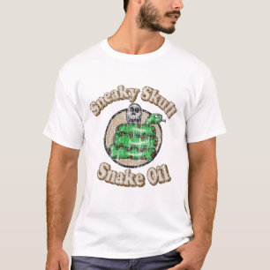 Vintage Sneaky Skull Snake Oil T-Shirt