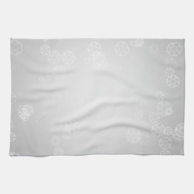 Vintage Snow Background Tea Towel (Horizontal)