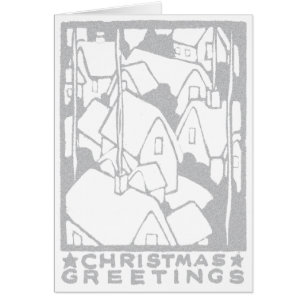 Vintage Snow-Capped Cottages